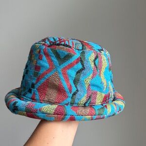 Colorful Geometric Patterned Hat. 100% cotton.